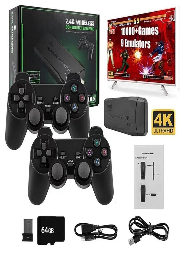 NextTech 4K Plug & Play Retro Game Console | 10,000+ Classic Games Built-in | HDMI TV Gaming Stick | Wireless Controllers | Portable Family Entertainment System (2026 Edition) - Image 1