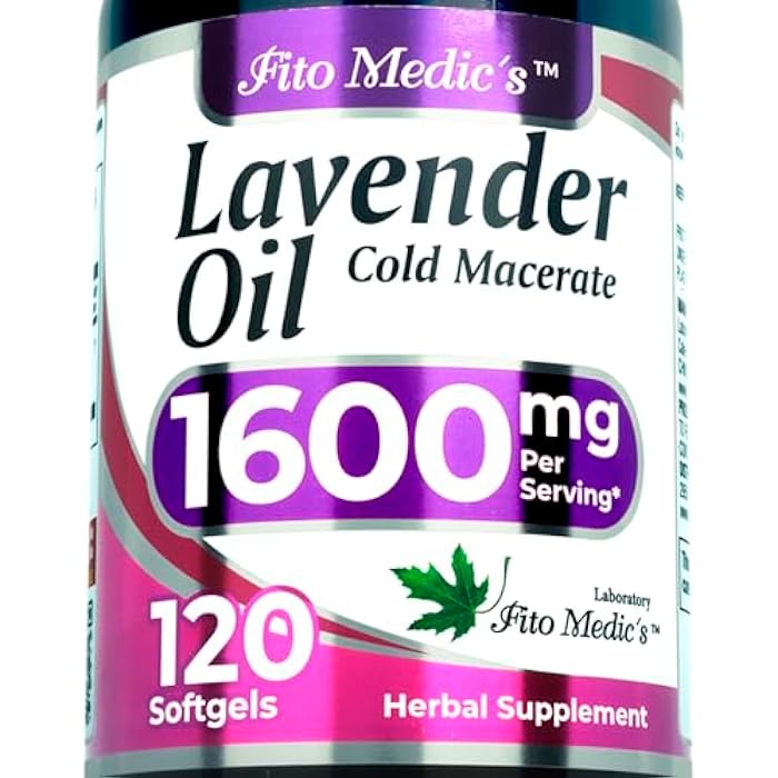 FITO MEDIC'S Lab | Lavender Pills |120 Soft gels | 1600 mg | Better Absorption | Lavender Extract | Lavanda Oil - Image 1