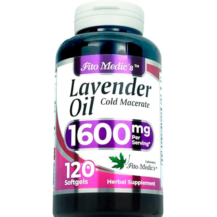 FITO MEDIC'S Lab | Lavender Pills |120 Soft gels | 1600 mg | Better Absorption | Lavender Extract | Lavanda Oil - Image 2