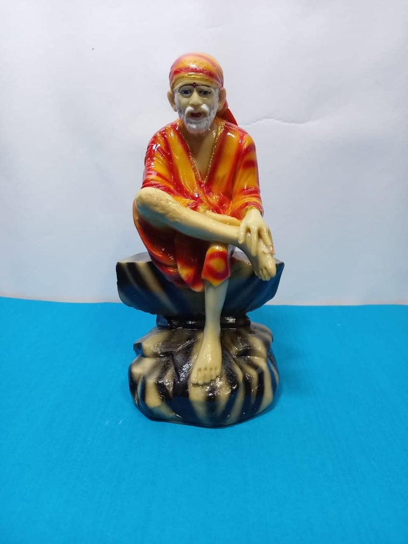 Sai Amrut Gifts Italian Marble Ashirwad Hand Baba IdolMurti for Home and Office DecorUsed in PoojaMandir 6 INCH - Image 1