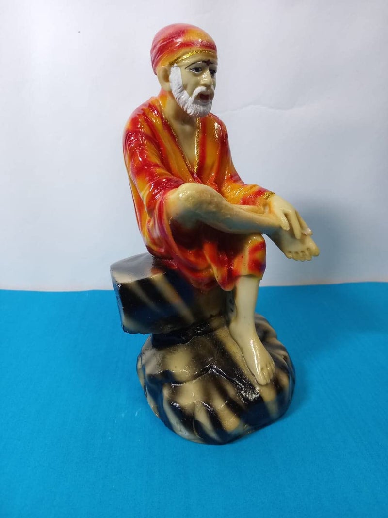 Sai Amrut Gifts Italian Marble Ashirwad Hand Baba IdolMurti for Home and Office DecorUsed in PoojaMandir 6 INCH - Image 2