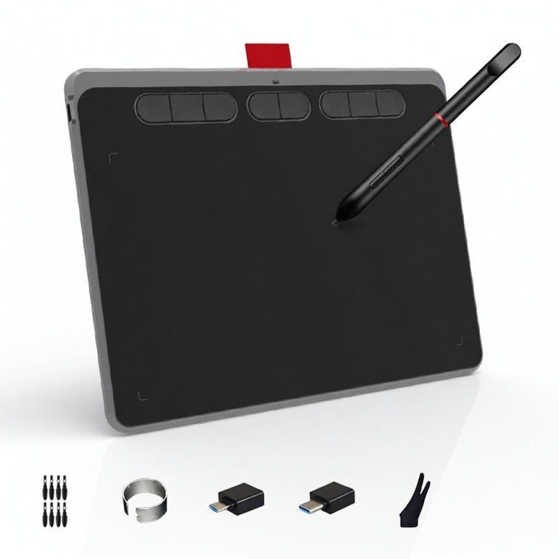 Acepen Graphic Tablet 9x5 Inch Active Area 8192 Levels Pen Pressure - Battery-free Pen Drawing Tablet for Professional Digital Art, Creative Design, PC Laptop Tablet - Image 1