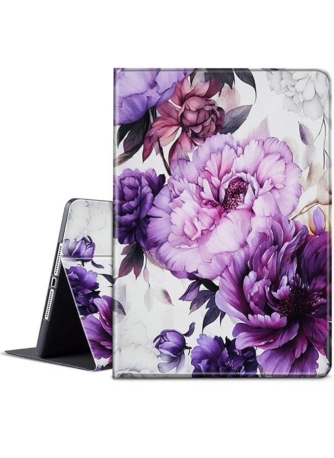 erorex - For Microsoft Surface Pro 7 Case With Adjustable Stand And Auto Wake Sleep Slim Smart Protect Cover Tablet Case For Microsoft Surface Pro 7 Plus 6 5 4 12.3 Inch Purple Flowers - Image 1