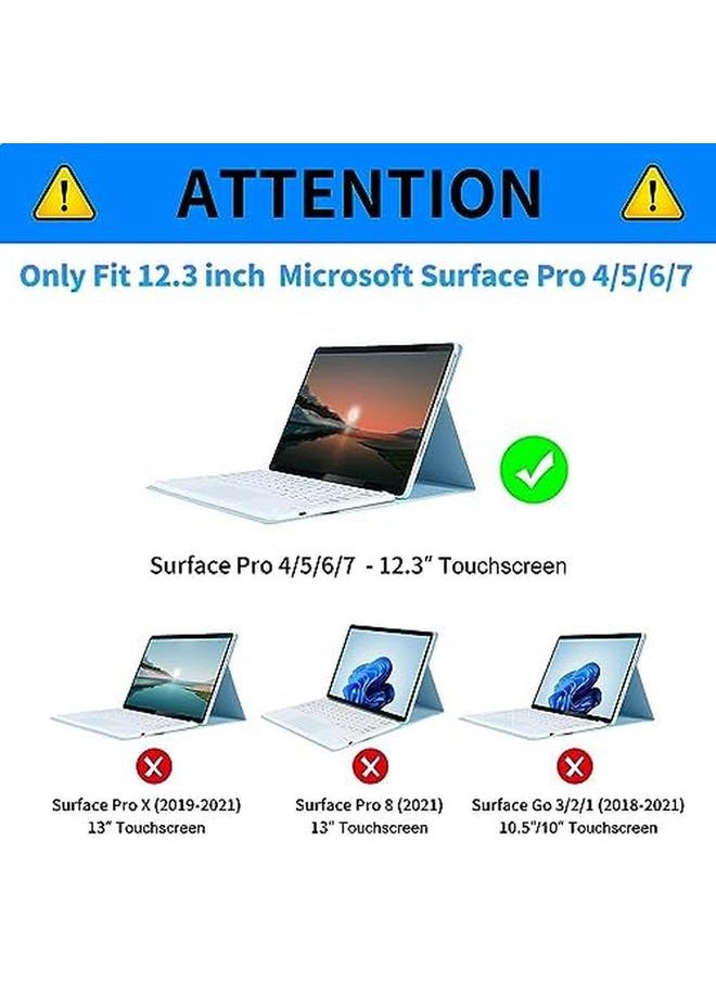 erorex - For Microsoft Surface Pro 7 Case With Adjustable Stand And Auto Wake Sleep Slim Smart Protect Cover Tablet Case For Microsoft Surface Pro 7 Plus 6 5 4 12.3 Inch Purple Flowers - Image 1