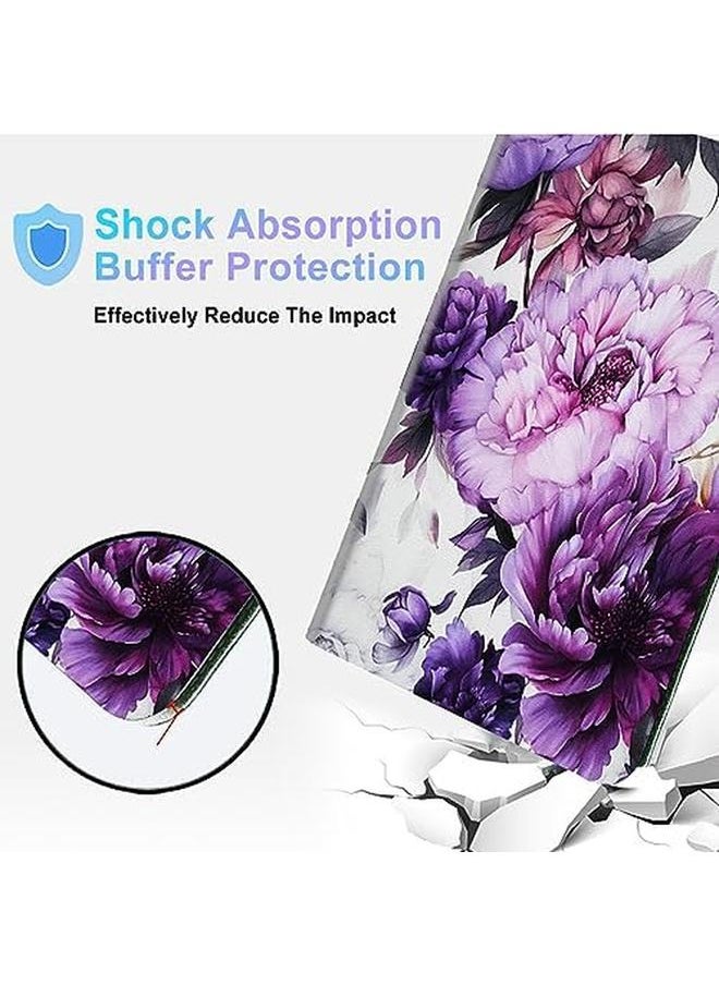 erorex - For Microsoft Surface Pro 7 Case With Adjustable Stand And Auto Wake Sleep Slim Smart Protect Cover Tablet Case For Microsoft Surface Pro 7 Plus 6 5 4 12.3 Inch Purple Flowers - Image 1