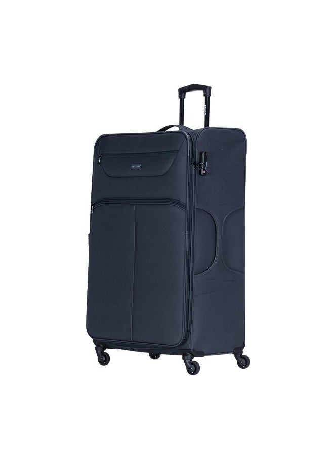 VIPTOUR 4-Piece Fabric Softside Luggage Set with 360° Spinner Wheels & Number Lock – Durable Polyester Travel Trolley Bag (20’’ / 24’’ / 28’’ / 32’’) - CHARCOAL - Image 4