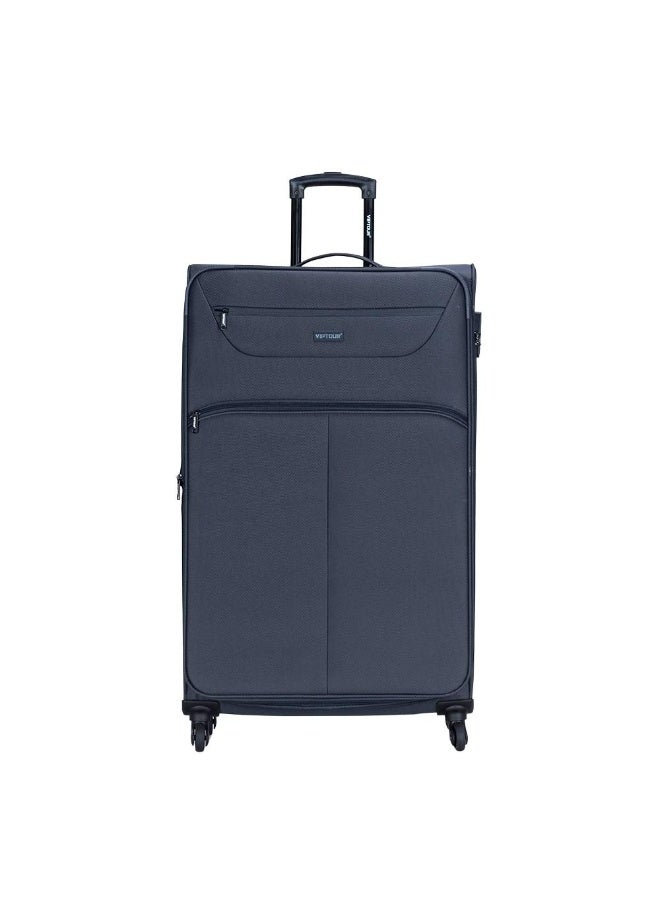 VIPTOUR 4-Piece Fabric Softside Luggage Set with 360° Spinner Wheels & Number Lock – Durable Polyester Travel Trolley Bag (20’’ / 24’’ / 28’’ / 32’’) - CHARCOAL - Image 2