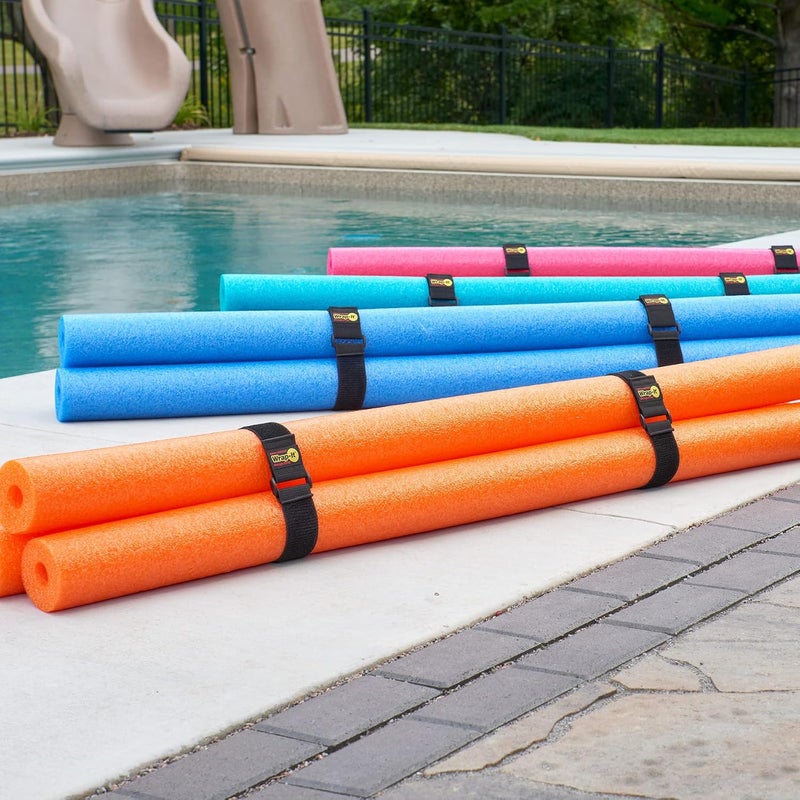 Wrap-It Storage Super-Stretch Straps, 32-in x 2-in (4-Pack) - Elastic Hook and Loop Cinch Straps - Pool Hose and Cable Straps, Garage and RV Storage Accessories - Image 4