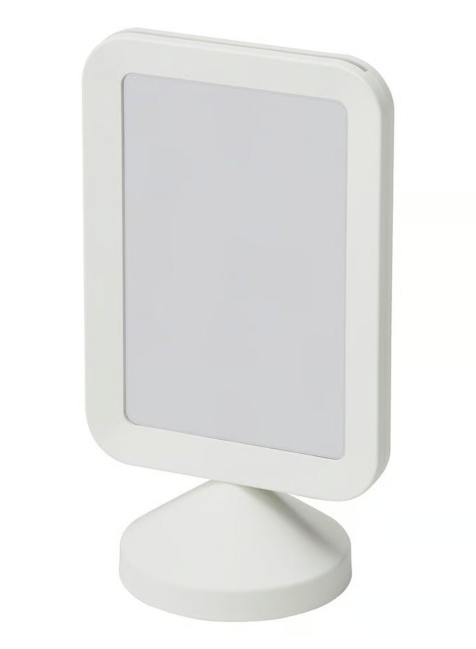 Selecto Hub Photo Frame 10x15 cm – Double-Sided Picture Display, Tabletop Frame, Menu Holder Stand, Modern Minimal Design, Durable Plastic Frame for Photos, Drawings & Office Display, White - Image 1