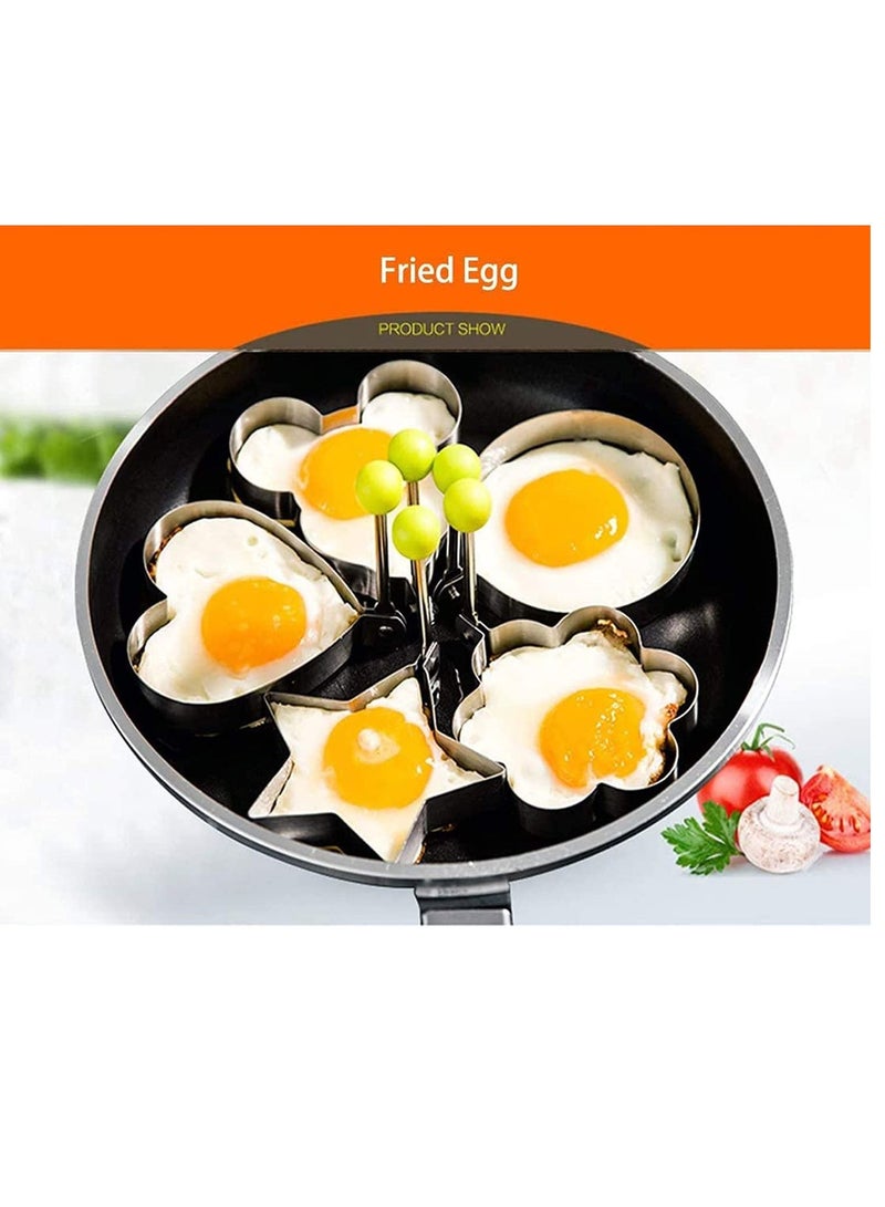 Excefore Fried Egg Mold, Egg Ring Egg shaper Stainless Steel Pancake Mold Kitchen Tool Pancake Rings, Egg Shaper Pancake Maker  - Image 4