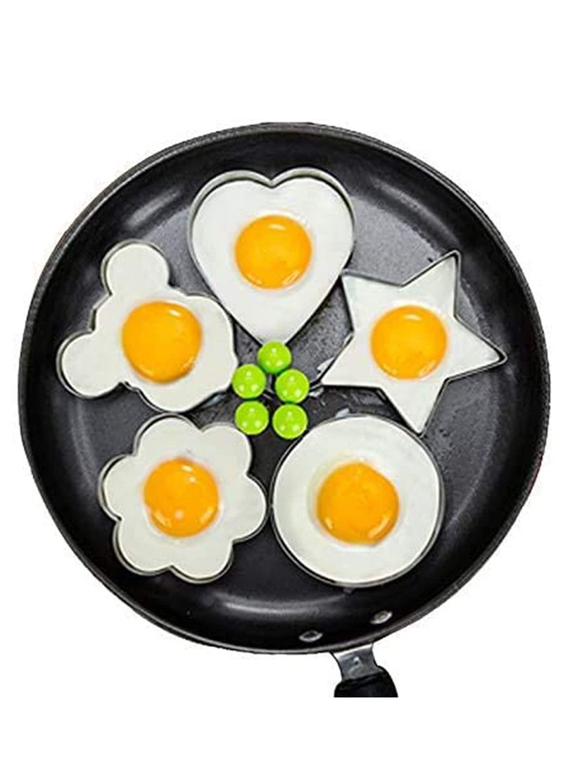 Excefore Fried Egg Mold, Egg Ring Egg shaper Stainless Steel Pancake Mold Kitchen Tool Pancake Rings, Egg Shaper Pancake Maker  - Image 2