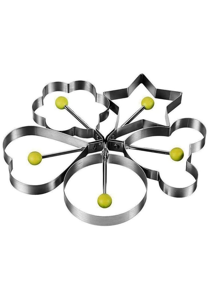 Excefore Fried Egg Mold, Egg Ring Egg shaper Stainless Steel Pancake Mold Kitchen Tool Pancake Rings, Egg Shaper Pancake Maker  - Image 1
