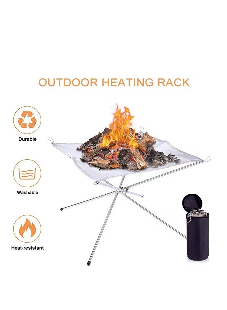 إسكدنيا أفران حفظ الحرارة المحمولة القابلة للطي، شواية وكومة نار متعددة الوظائف للتخييم وحفلات النار في الهواء الطلق - Image 4