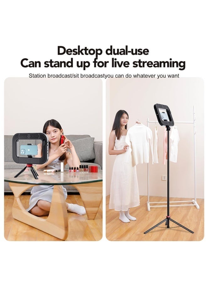 WALALLA Phone Ring Video Light with 210cm Tripod Stand Built-in 8000mAh Battery Handheld Smartphone Stabilizer Photo Selfie Rig Lights 2700K-6500K for Camera, YouTube, Video Recording,Filmmaking,Vloging - Image 5