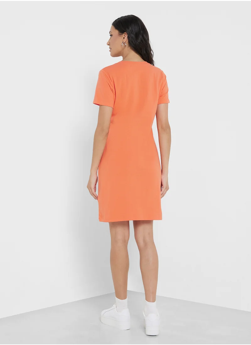 DKNY Sport V-Neck T-Shirt Dress