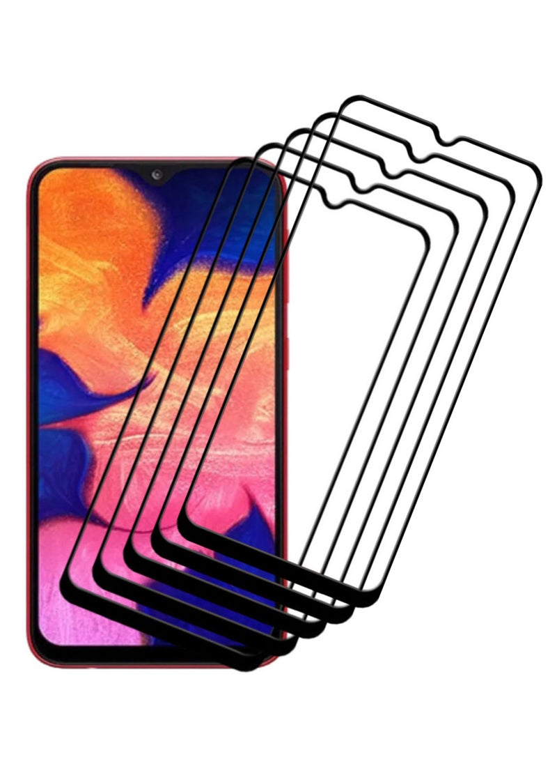 ACLIX 5 Pieces Antistatic ESD Dustproof Premium Quality High Definition Tempered Glass Screen Protector Designed For Samsung Galaxy A10 - Image 1