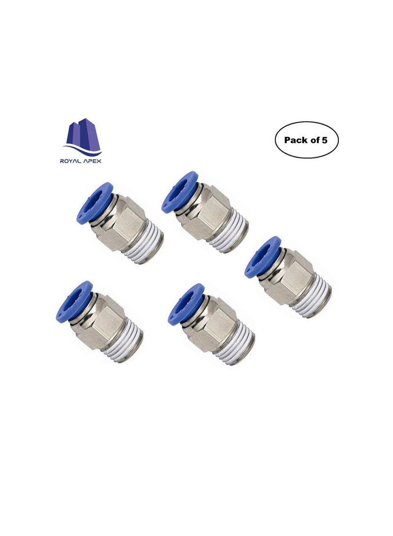 PU Pipe & Fittings Polyurethane | Pneumatic Pipe Push in to Connect Fittings (Male Socket - Pack of 5, 10mmx3/8") - Image 2