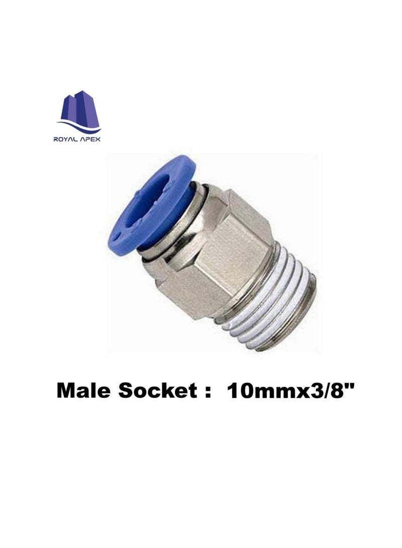 PU Pipe & Fittings Polyurethane | Pneumatic Pipe Push in to Connect Fittings (Male Socket - Pack of 5, 10mmx3/8") - Image 3