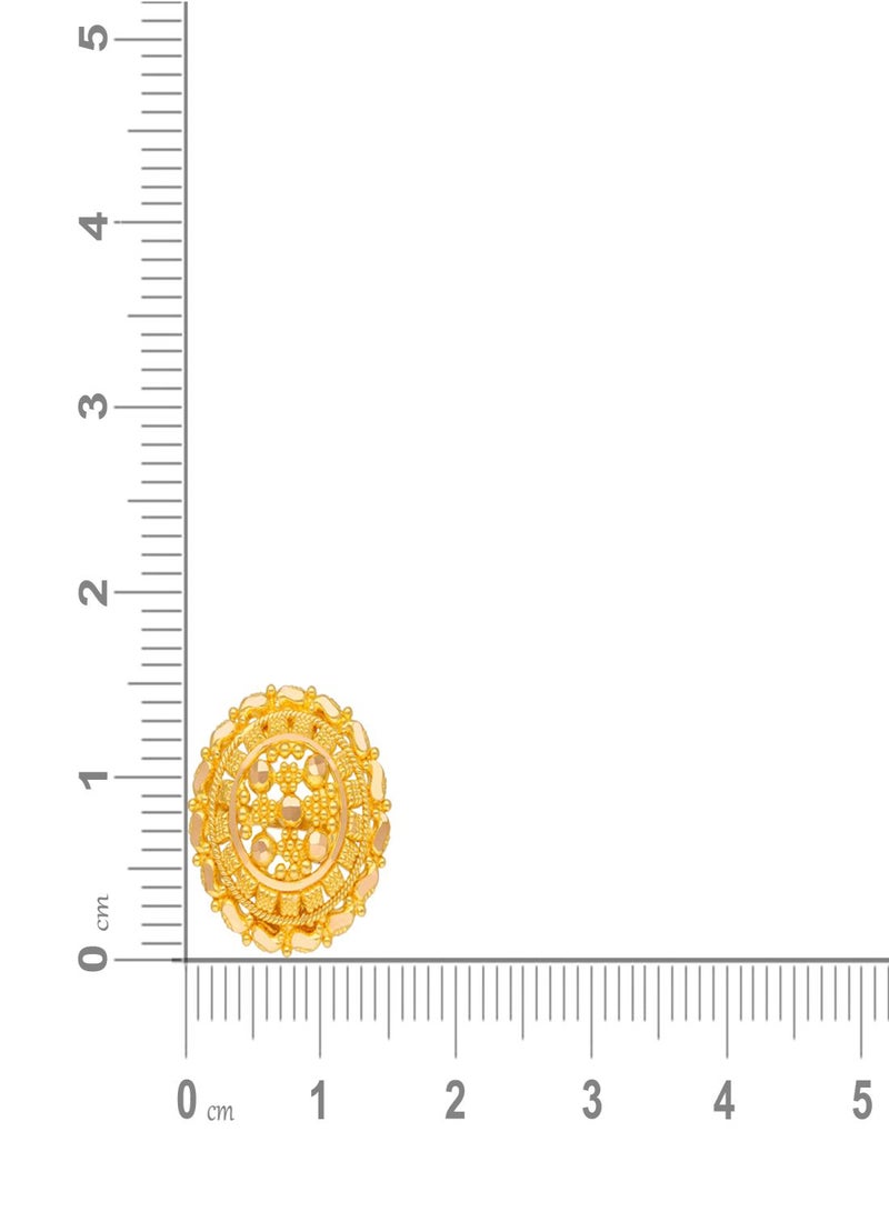 Malabar Gold and Diamonds 22 Karat 916 Purity Studs Style Screw Nut Earring for Women ERCOS12699 - Image 4
