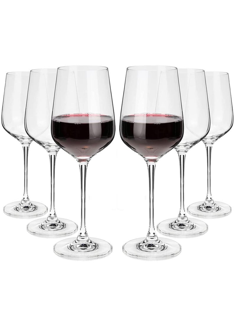 Generic - Crystal tumbler set of 6, hand blown Italian style crystal tumblers, lead free, universal glass, classic stemware set 400ml - Image 1