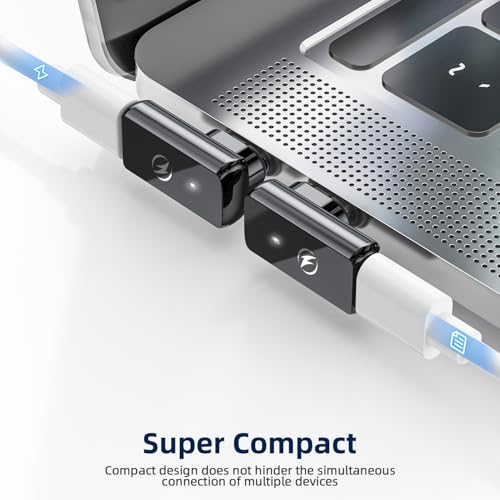 DuHeSin USB C Magnetic Adapter 240w, (2 Pack) 90 Degree Magnetic USB C Adapter 24 Pin with PD Fast Charging USBC 4 40Gbps 8K 60Hz for Thunderbolt 3/4, MacBook Pro/Air and More Type C Devices - Image 3