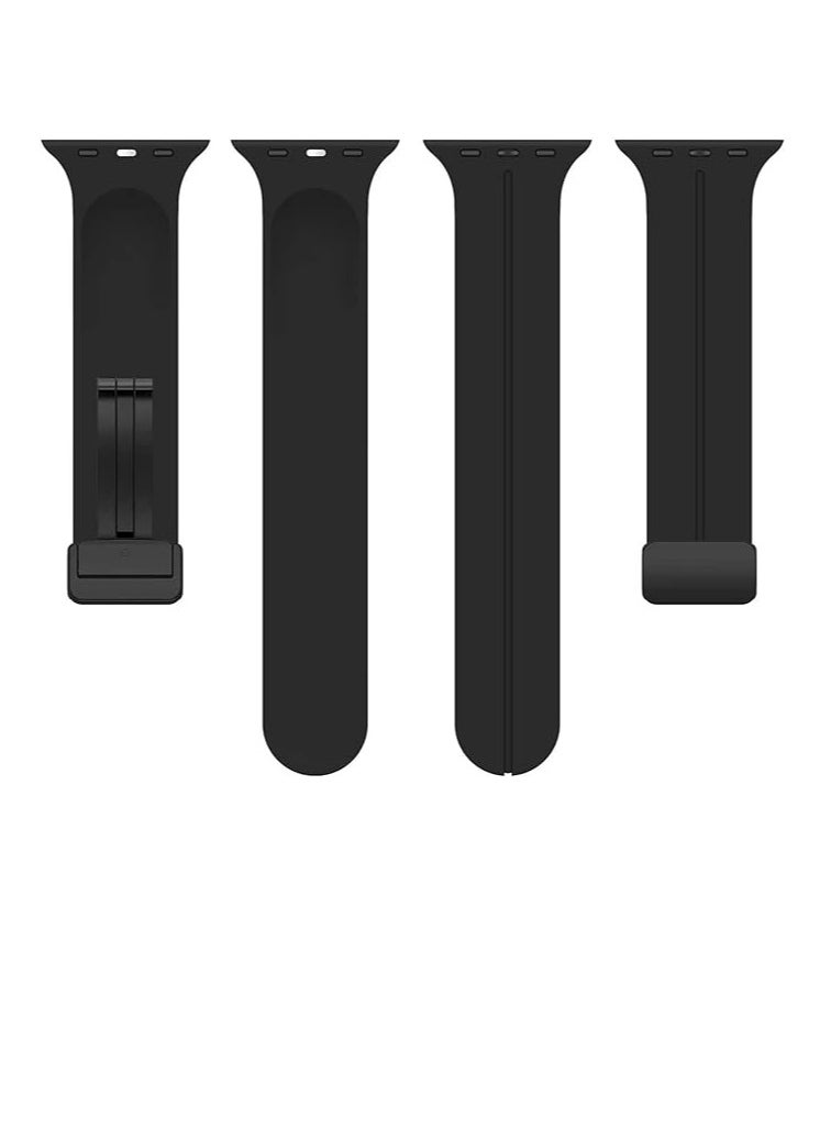 Generic Magnetic Bands for Apple Watch Ultra/Ultra 2 Band 49mm 45mm 44mm 42mm Soft Sport Silicone Strap for iwatch Series 9/8/7/6/5/4/3/2/1/SE2/SE  - Image 3