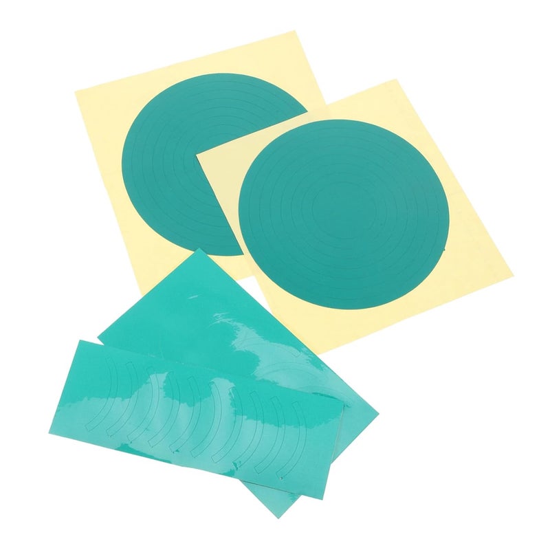 ملصقات مقياس الضغط العاكسة الخضراء 4 قطع، رؤية محسنة، لاصق قوي لمقاييس الغاز والهيدروليك. - Image 1