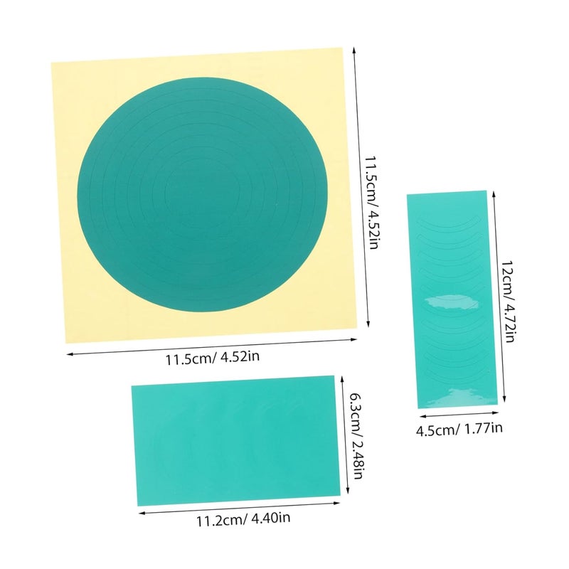 ملصقات مقياس الضغط العاكسة الخضراء 4 قطع، رؤية محسنة، لاصق قوي لمقاييس الغاز والهيدروليك. - Image 3