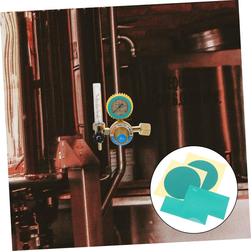 ملصقات مقياس الضغط العاكسة الخضراء 4 قطع، رؤية محسنة، لاصق قوي لمقاييس الغاز والهيدروليك. - Image 4