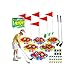 VATOS 2in1 Light up Golf for Kids Golf Chipping Game Bean Bag Toss with 6 LED Targets 2 Clubs 18 Balls Night Golfs Play for Indoor Outdoor Party Yard Golfer Gifts Sports Toys for Kids 512 - Image 3