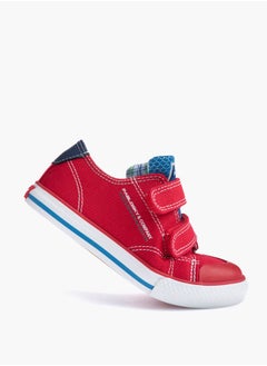 Pablosky Boys' Stitch Detail Sneakers with Hook and Loop Closure  - Image 5