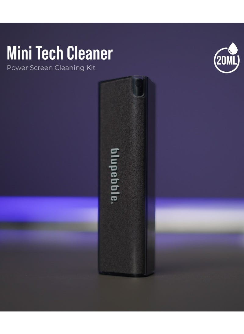 blupebble Mini Tech Screen Cleaner, Touchscreen Mist Cleaner, Electronic Cleaner Sprays & Wipe Cleaner, Mini Fingerprint-Proof Screen Cleaner for All Phones Pad Laptop Pc Monitors Cleaning Kit 20ml  - Image 3