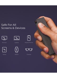 blupebble Mini Tech Screen Cleaner, Touchscreen Mist Cleaner, Electronic Cleaner Sprays & Wipe Cleaner, Mini Fingerprint-Proof Screen Cleaner for All Phones Pad Laptop Pc Monitors Cleaning Kit 20ml  - Image 4