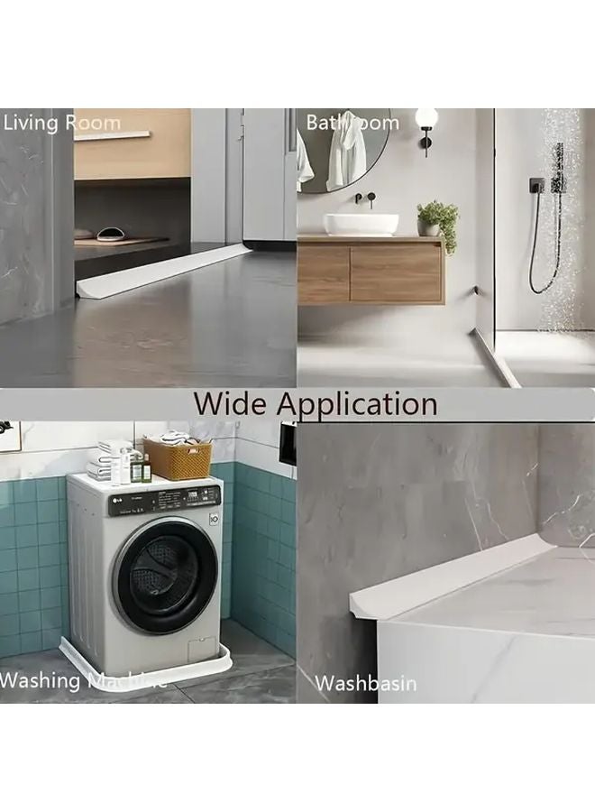 White Waterproof Silicone Tape 3m Self Adhesive Shower Splash Guard Kitchen Seal - Image 5