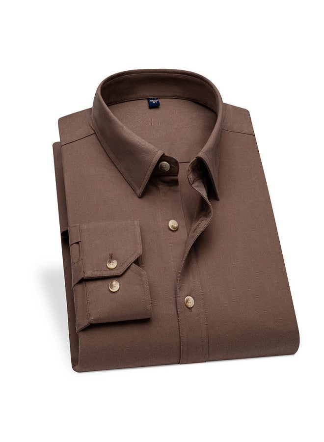 Fapai Cotton + Tencel Shirt Men's Long Sleeve Shirt Business Shirt Men - Image 3