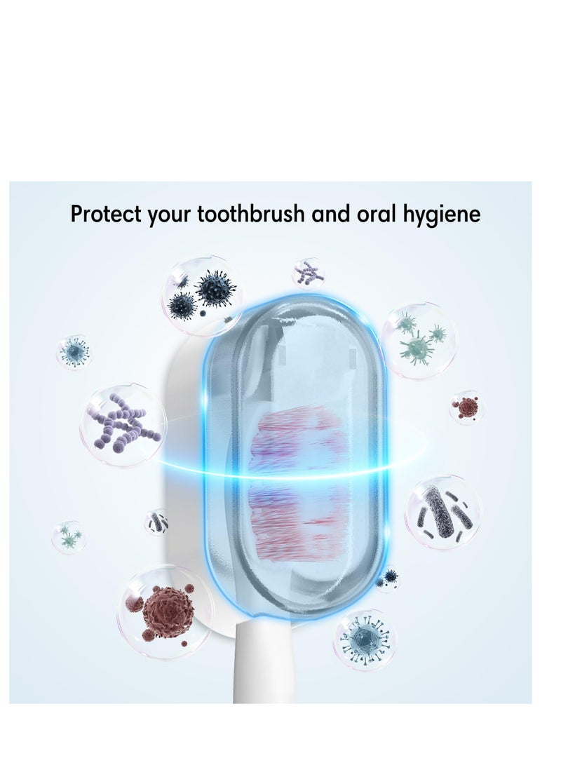 Excefore 3 PCS Portable Toothbrush Protector Case Covers, Wall Mounted Hanging Tooth Brush Covers, Dustproof and Waterproof Toothbrush Head Covers, Suitable for Travel, Shower, School, Family - Image 3