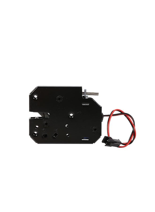 OSHIMA Electromagnetic Drawer Lockers, Intelligent Carbon Steel Black Latch, Cabinet Drawer Electric Magnetic Lock, Electromagnet Fail-Safe for Door Access Control System - Image 1