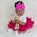 EKOKIZ Reborn Baby Dolls Girl20 Inch Soft Skin Realistic Baby Doll Cloth Body African American Realistic Girl Doll Newborn Baby Girl That Look Real Fake Baby Dolls Best Toy for Kids Age 3 - Image 3