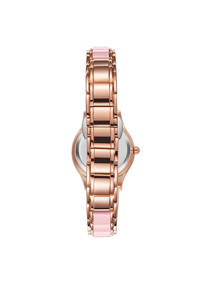 KENNETH SCOTT Women's Ceramic + Metal Analog Watch K23517-RCPP - 30 mm  - Image 3