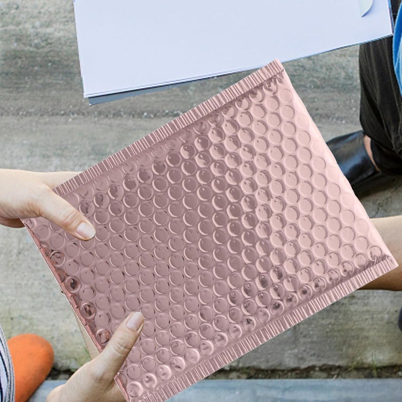 Rose Colored Padded Mailers 27x18cm Shockproof Self-seal Mailing Envelopes for Small Parcel Shipping and Express Packaging - Image 4