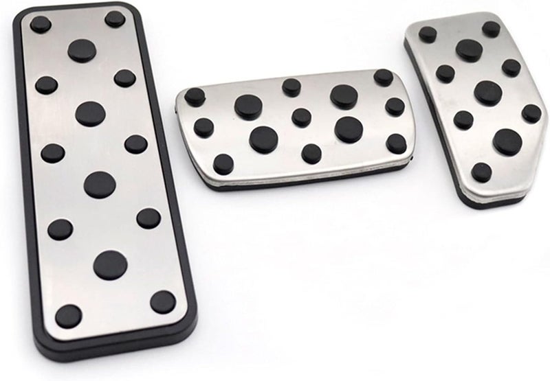 QASULER 3Pcs Car Foot Pedal Covers for Subaru - Image 1