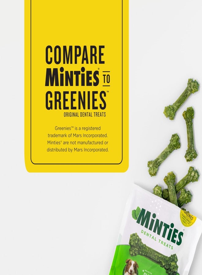 Minties Dental Chews for Dogs, 8 Count, Vet-Recommended Mint-Flavored Dental Dog Treats for Medium Sizes 25-50 lbs, Bones Clean Teeth, Fight Bad Breath, and Removes Plaque and Tartar - Image 3