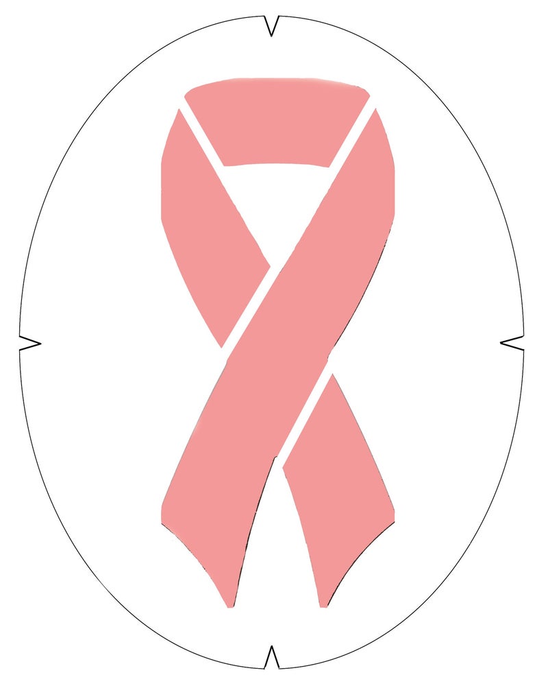 Tourna Fun Hope Ribbon Racquet Stencil