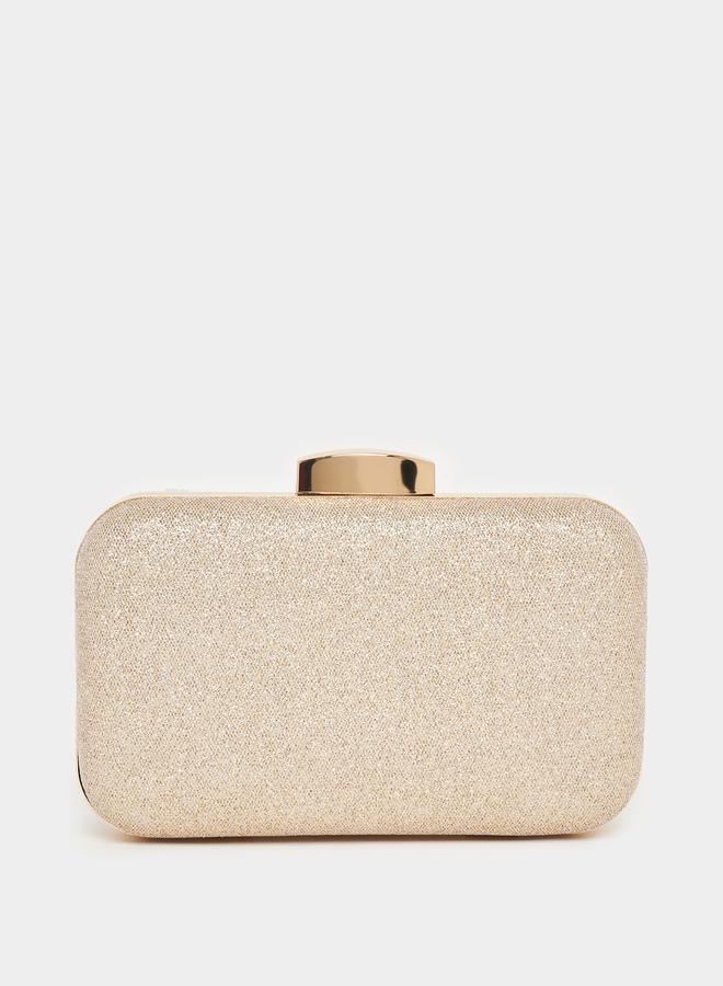 Styli Floral Bead Embellished Clutch with Chain Strap  - Image 5