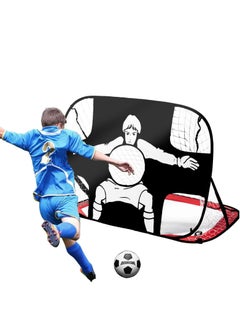 Arabest Portable Soccer Goal, 4'x3' Pop Up Kid Soccer Target Net for Backyard with Accessories Outdoor Toys Training Equipment for Kids  - Image 1