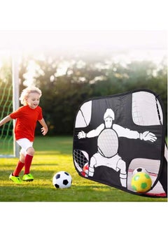 Arabest Portable Soccer Goal, 4'x3' Pop Up Kid Soccer Target Net for Backyard with Accessories Outdoor Toys Training Equipment for Kids  - Image 3