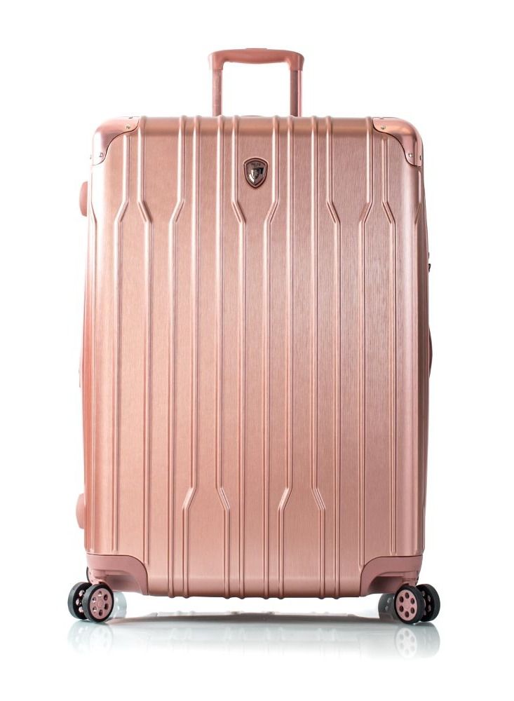 HEYS Xtrak -76 Cm (Rose Gold) Hard Case Trolley Bag (Polycarbonate) with Dual 360° Spinner Wheels Set of 1 pc