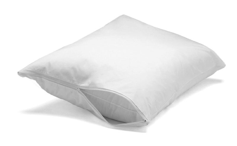 FeatherDownProof 100 Cotton Pillow Protector  Reduce Pokes with Hypoallergenic Breathable Machine Washable Quiet Soft Covers  Zippered Enclosure  Machine Washable 2 Jumbo