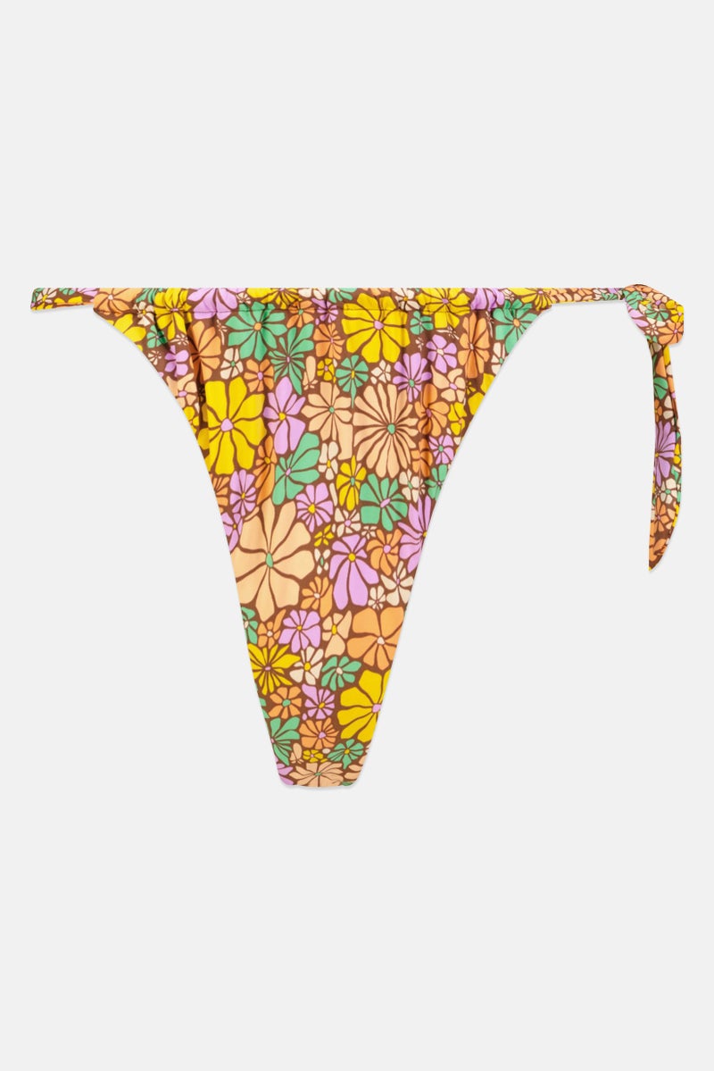 Roxy Women Printed Bikini Bottom, Multicolor - Image 1