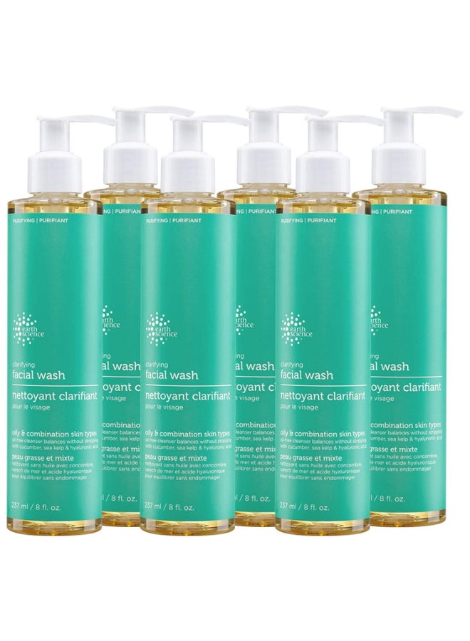 EARTH SCIENCE Gentle Clarifying Facial Wash For Oily Combination Skin Types 6pk 8 fl oz - Image 3